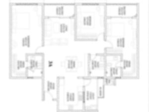 Detailed floor plan of Adarsh Lumina, featuring spacious rooms and a modern, functional layout.