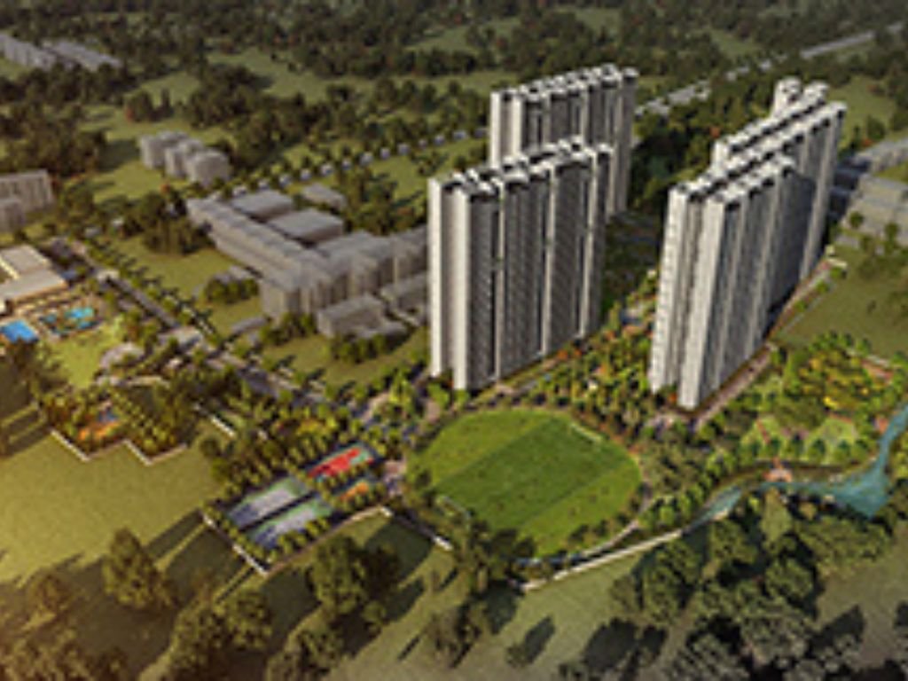 Adarsh Lumina Sarjapur – Modern residential buildings surrounded by greenery and luxury amenities.